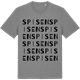 Mid Heather Gray t-shirt med Spisen ordlek t-shirt
