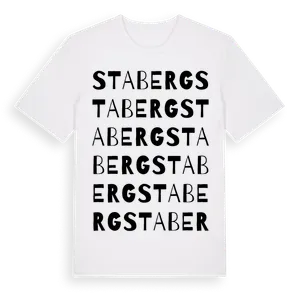 Staberg ordlek t-shirt – ekologisk bomull t-shirt från Pinshirt