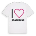 Jag älskar Stacksund t-shirt stort tryck