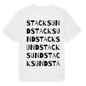 Stacksund ordlek t-shirt – ekologisk bomull t-shirt från Pinshirt