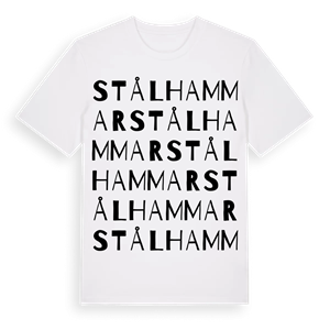 Stålhammar ordlek t-shirt – ekologisk bomull t-shirt från Pinshirt
