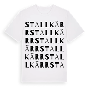 Stallkärr ordlek t-shirt – ekologisk bomull t-shirt från Pinshirt