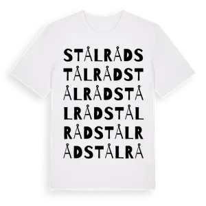 Stålråd ordlek t-shirt – ekologisk bomull t-shirt från Pinshirt