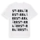 White t-shirt med Starrkärr ordlek t-shirt