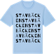 Blue Soul t-shirt med Stavbäcken ordlek t-shirt