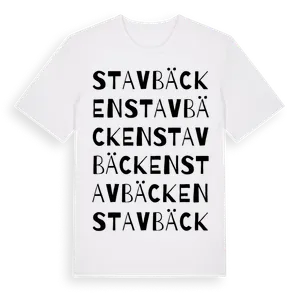 Stavbäcken ordlek t-shirt – ekologisk bomull t-shirt från Pinshirt
