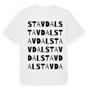 Stavdal ordlek t-shirt – ekologisk bomull t-shirt från Pinshirt