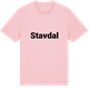 Pink Cotton t-shirt med Stavdal fetstil t-shirt