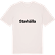 Vintage White t-shirt med Stavhälla fetstil t-shirt