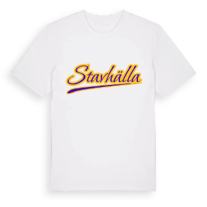 Stavhälla baseball t-shirt – ekologisk bomull t-shirt från Pinshirt
