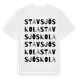 White t-shirt med Stavsjö Skola ordlek t-shirt
