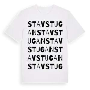 Stavstugan ordlek t-shirt – ekologisk bomull t-shirt från Pinshirt