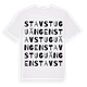 White t-shirt med Stavstuguängen ordlek t-shirt