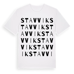 Stavvik ordlek t-shirt – ekologisk bomull t-shirt från Pinshirt