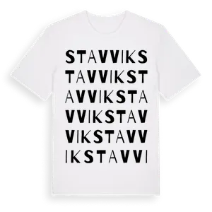 Stavvik ordlek t-shirt – ekologisk bomull t-shirt från Pinshirt