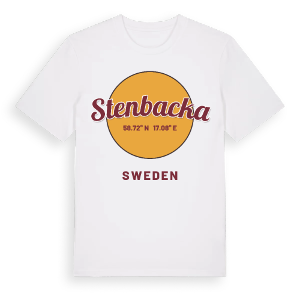 Stenbacka cirkel t-shirt – ekologisk bomull t-shirt från Pinshirt
