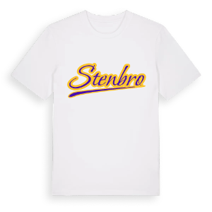 Stenbro baseball t-shirt – ekologisk bomull t-shirt från Pinshirt
