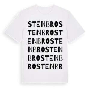 Stenbro ordlek t-shirt – ekologisk bomull t-shirt från Pinshirt