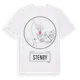 White t-shirt med Stenby t-shirt