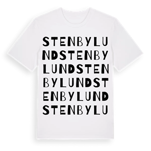 Stenbylund ordlek t-shirt – ekologisk bomull t-shirt från Pinshirt