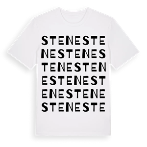 Stene ordlek t-shirt – ekologisk bomull t-shirt från Pinshirt