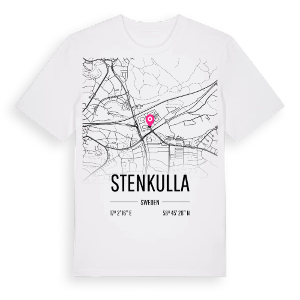 Stenkulla karta t-shirt – ekologisk bomull t-shirt från Pinshirt