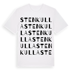 Stenkulla ordlek t-shirt – ekologisk bomull t-shirt från Pinshirt