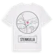 White t-shirt med Stenkulla t-shirt