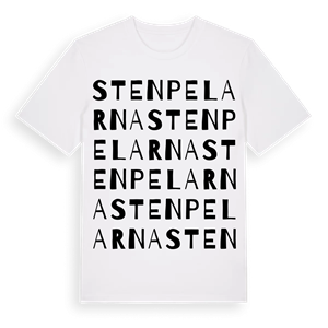 Stenpelarna ordlek t-shirt – ekologisk bomull t-shirt från Pinshirt