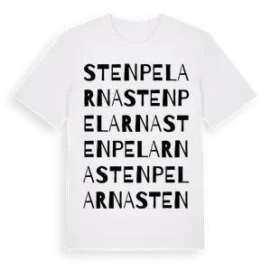 Stenpelarna ordlek t-shirt – ekologisk bomull t-shirt från Pinshirt