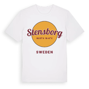 Stensborg cirkel t-shirt – ekologisk bomull t-shirt från Pinshirt