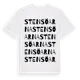 White t-shirt med Stensöarna ordlek t-shirt