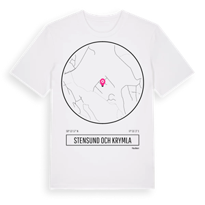 Stensund och Krymla t-shirt – ekologisk bomull t-shirt från Pinshirt