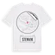 White t-shirt med Stenvik t-shirt
