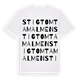 White t-shirt med Stigtomtamalmen ordlek t-shirt