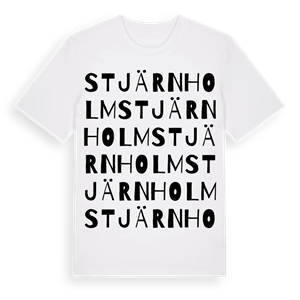 Stjärnholm ordlek t-shirt – ekologisk bomull t-shirt från Pinshirt