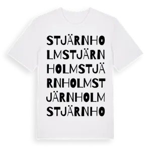 Stjärnholm ordlek t-shirt – ekologisk bomull t-shirt från Pinshirt