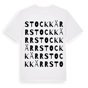 Stockkärr ordlek t-shirt – ekologisk bomull t-shirt från Pinshirt