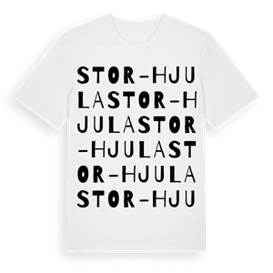 Stor-Hjula ordlek t-shirt – ekologisk bomull t-shirt från Pinshirt