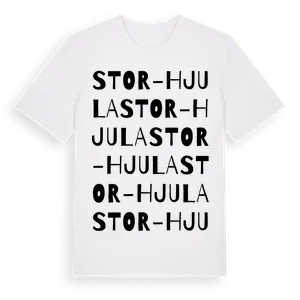 Stor-Hjula ordlek t-shirt – ekologisk bomull t-shirt från Pinshirt