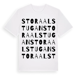 Stora Alstugan ordlek t-shirt – ekologisk bomull t-shirt från Pinshirt
