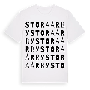 Stora Årby ordlek t-shirt – ekologisk bomull t-shirt från Pinshirt