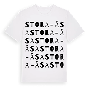 Stora-Åsa ordlek t-shirt – ekologisk bomull t-shirt från Pinshirt