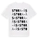 White t-shirt med Stora-Åsa ordlek t-shirt