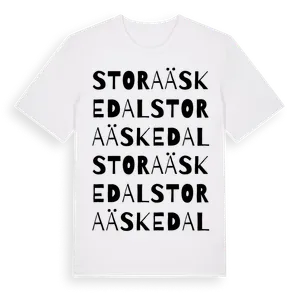Stora Äskedal ordlek t-shirt – ekologisk bomull t-shirt från Pinshirt