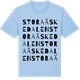 Blue Soul t-shirt med Stora Äskedalen ordlek t-shirt