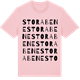 Pink Cotton t-shirt med Stora Bene ordlek t-shirt
