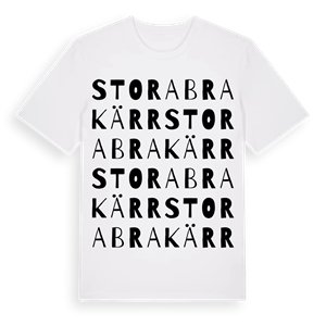 Stora Brakärr ordlek t-shirt – ekologisk bomull t-shirt från Pinshirt