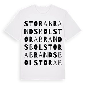 Stora Brandsbol ordlek t-shirt – ekologisk bomull t-shirt från Pinshirt