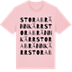 Pink Cotton t-shirt med Stora Brännkärr ordlek t-shirt